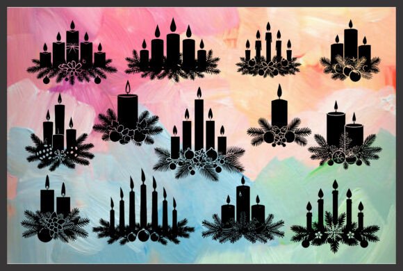 19 Candle Pine Branch: A Freebie for Elegant Graphics