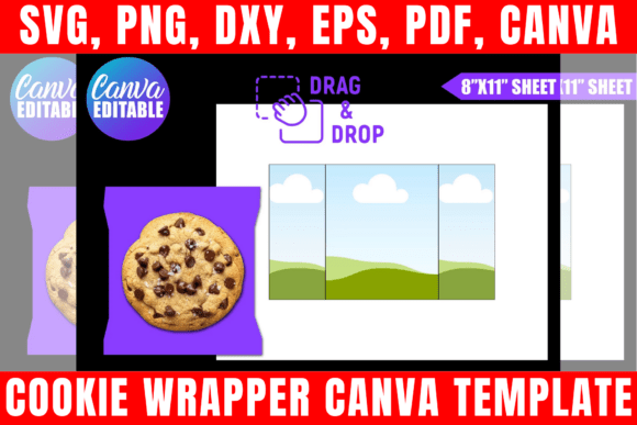 Christmas Cookie Wrapper Template: A Must-Have for Graphics and Print Templates
