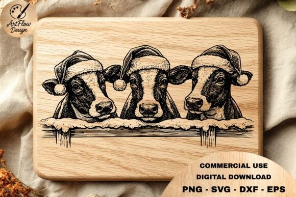 Christmas Cows SVG: A Charming Addition for Holiday Graphics