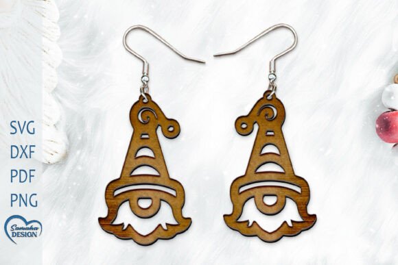 Christmas Gnome Earrings: A Laser Cutting Delight
