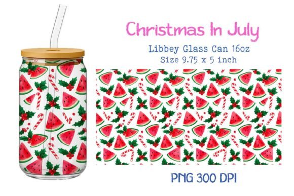 Christmas in July 16oz Glass Can Wrap: A Graphics and Crafts Review