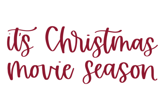 Christmas Movie Season SVG: A Festive Graphic for Crafts