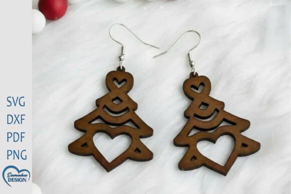 Christmas Tree Earrings: A Laser Cut Design Gem