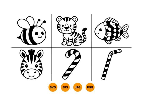 Cute Animal SVG Clipart Pack: A Charming Graphics Addition