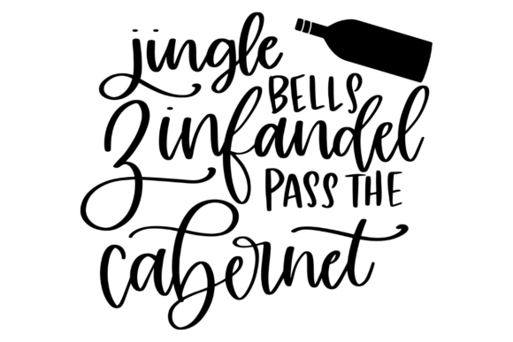 Funny Christmas Cabernet: A Festive Graphics Gem for Crafts