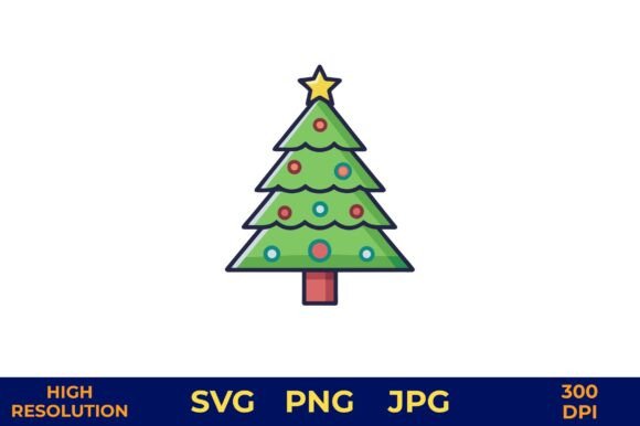 Holiday Tree Vector: A Festive Graphics Asset