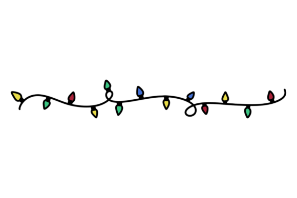 Retro Christmas Lights: A Festive Graphics Asset for Crafters