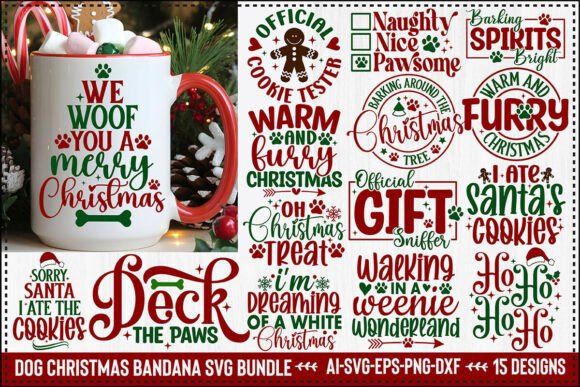 Review: Dog Christmas Bandana SVG Bundle for Crafts and Graphics