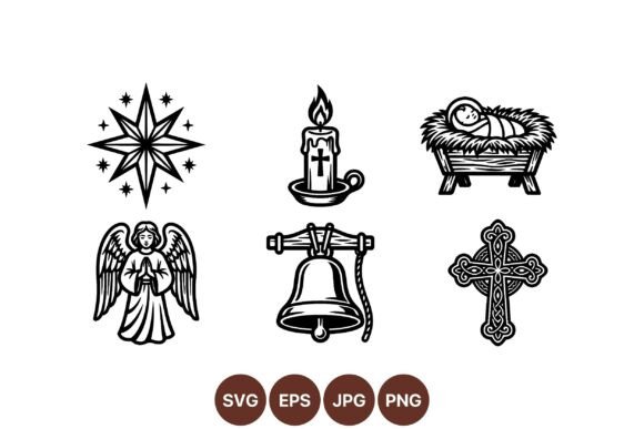 Vintage Religious Icon Clipart: A Designer's Review