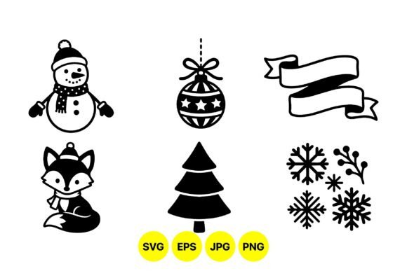 Winter Holiday SVG Clipart Set: A Must-Have for Festive Graphics